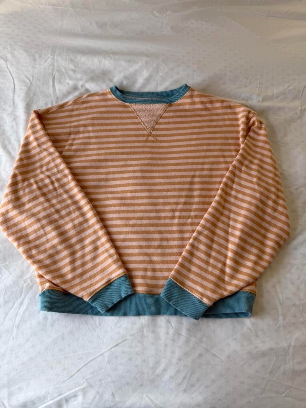 We the Free Classic Oversized Striped Crewneck